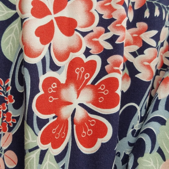 Lucky brand Asian kimono style floral dress - Picture 5 of 12